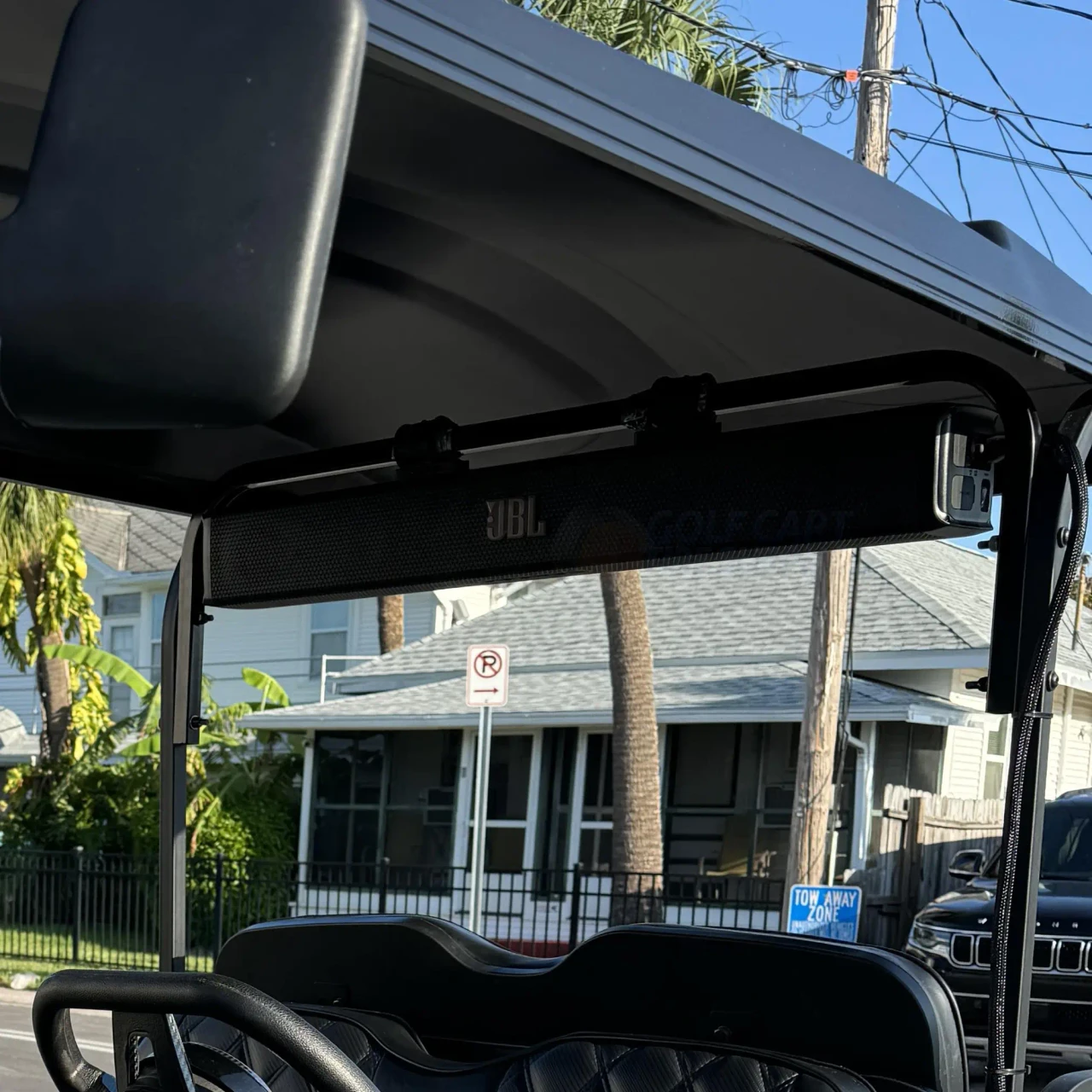 JBL 35" Golf Cart Sound Bar Mounted on Golf Cart