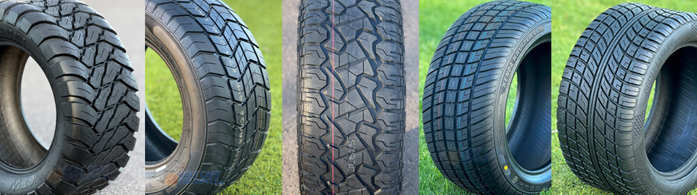 Collage of Best Golf Cart Tires 2026