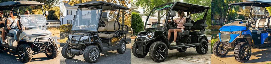 Top 10 Best Golf Carts 2026 Collage of the Top 10 Best Golf Carts 2026
